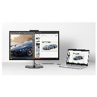HP OmniStudio X All-in-One Desktop Next Gen AI 27-cx0451ng PC Copilot+ PC Intel Core Ultra 5 325 68,6 cm (27") 2560 x 1440 Pixel All-in-One-PC 12 GB DDR5-SDRAM 512 GB SSD Windows 11 Home Wi-Fi 7 (802.11be) Schwarz, Grau