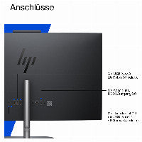 HP OmniStudio X All-in-One Desktop Next Gen AI 27-cx0451ng PC Copilot+ PC Intel Core Ultra 5 325 68,6 cm (27") 2560 x 1440 Pixel All-in-One-PC 12 GB DDR5-SDRAM 512 GB SSD Windows 11 Home Wi-Fi 7 (802.11be) Schwarz, Grau
