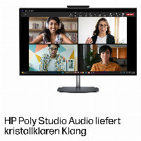 HP OmniStudio X All-in-One Desktop Next Gen AI 27-cx0451ng PC Copilot+ PC Intel Core Ultra 5 325 68,6 cm (27") 2560 x 1440 Pixel All-in-One-PC 12 GB DDR5-SDRAM 512 GB SSD Windows 11 Home Wi-Fi 7 (802.11be) Schwarz, Grau