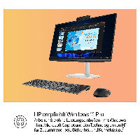 HP E5MJ8ET All-in-One PC/Workstation 60,5 cm (23.8") 1920 x 1080 Pixel 32 GB DDR5-SDRAM Windows 11 Pro Wi-Fi 7 (802.11be) AI PC Silber