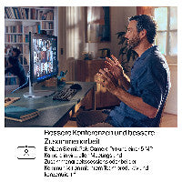 HP E5MJ8ET All-in-One PC/Workstation 60,5 cm (23.8") 1920 x 1080 Pixel 32 GB DDR5-SDRAM Windows 11 Pro Wi-Fi 7 (802.11be) AI PC Silber