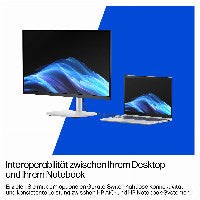 HP E5MJ8ET All-in-One PC/Workstation 60,5 cm (23.8") 1920 x 1080 Pixel 32 GB DDR5-SDRAM Windows 11 Pro Wi-Fi 7 (802.11be) AI PC Silber