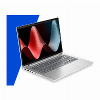 HP E02FCET laptop AMD Ryzen™ 5 230 35,6 cm (14") WUXGA 16 GB LPDDR5x-SDRAM 512 GB SSD Wi-Fi 7 (802.11be) Windows 11 Pro Silber