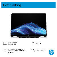 HP E12HLEA laptop Intel Core 5 120U 35,6 cm (14") Touchscreen 2K 8 GB LPDDR5-SDRAM 512 GB SSD Wi-Fi 6 (802.11ax) Windows 11 Home Silber