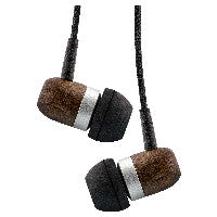 InLine woodin-ear, In-Ear Headset mit Kabelmikrofon und Funktionstaste, Walnuss