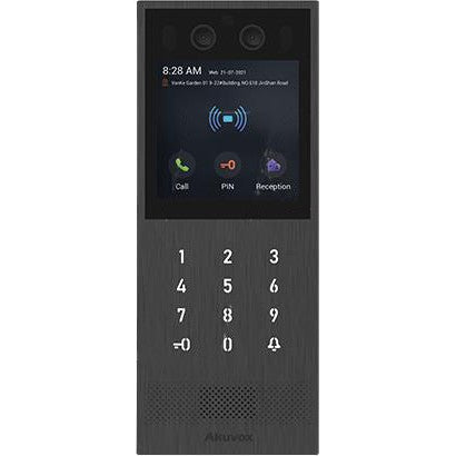 Video-TFE X912S Kit On-Wall. big touch screen. card reader. black