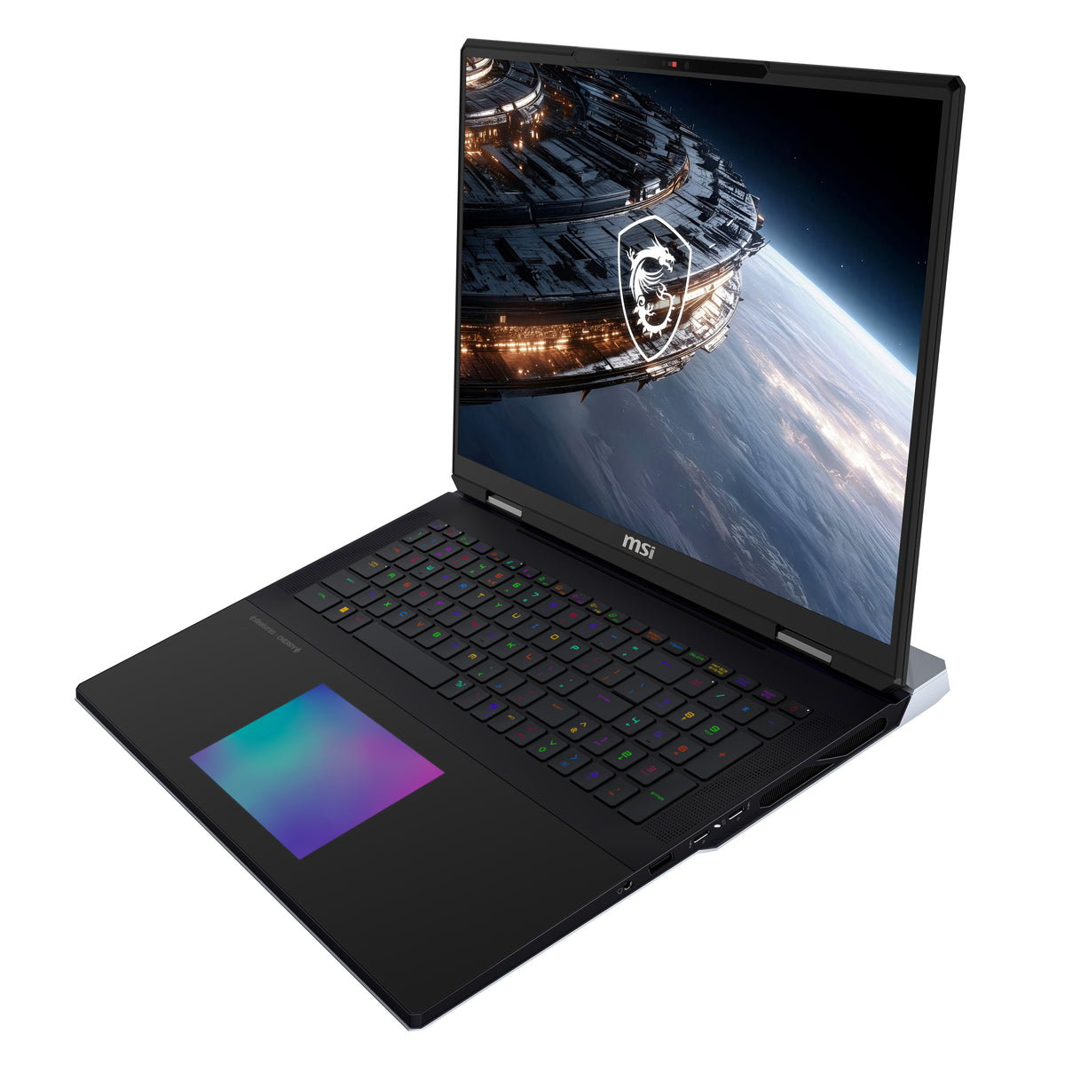 MSI Titan 18 HX A2WJ-1410FRY Intel Core Ultra 9 290HX Plus Laptop 45,7 cm (18") UHD+ 64 GB DDR5-SDRAM 2 TB SSD NVIDIA GeForce RTX 5090 Wi-Fi 7 (802.11be) Windows 11 Pro Schwarz AZERTY Französisch