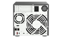 QNAP TVS-H474 NAS Tower Intel® Pentium® G7400 8 GB DDR4 0 TB QuTS hero Schwarz