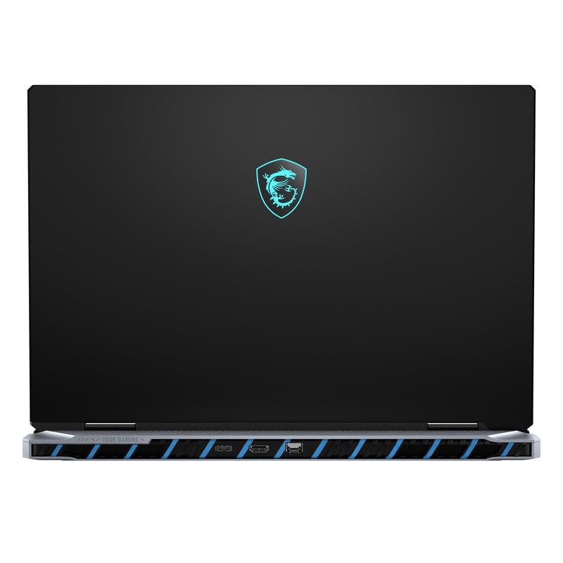MSI Titan 18 HX AI A2XWIG-073 laptop Intel Core Ultra 9 285HX 45,7 cm (18") UHD+ 64 GB DDR5-SDRAM 6 TB SSD NVIDIA GeForce RTX 5080 Wi-Fi 7 (802.11be) Windows 11 Pro Schwarz