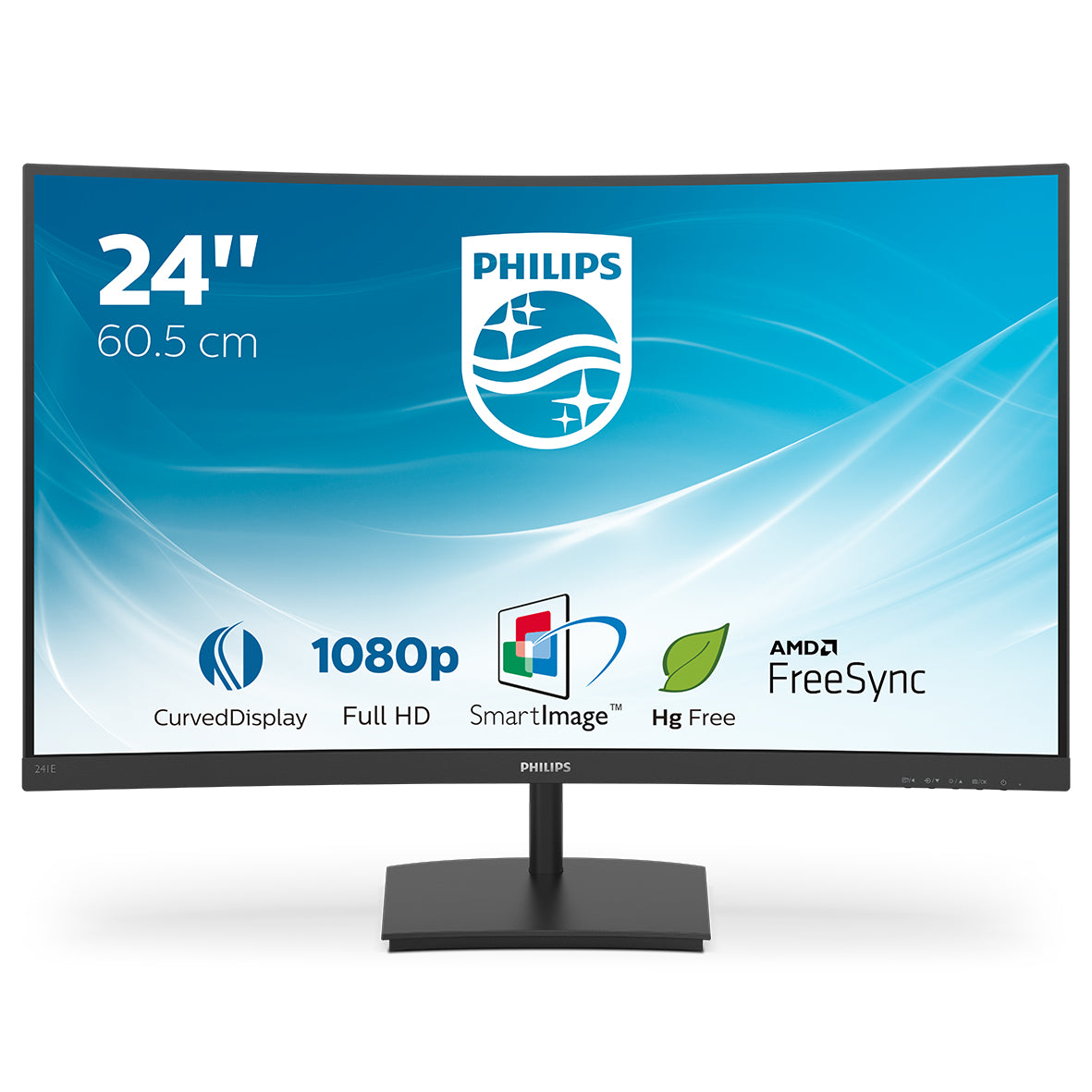 Philips E Line 241E1SC/00 Computerbildschirm 59,9 cm (23.6") 1920 x 1080 Pixel Full HD LED Schwarz