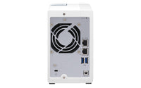 QNAP TS-231P3 NAS Tower Annapurna Labs Alpine AL-214 4 GB DDR3 0 TB QNAP QTS Türkis, Weiß