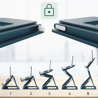 Leitz 65890089 laptop-ständer Dunkles Grau 43,2 cm (17")
