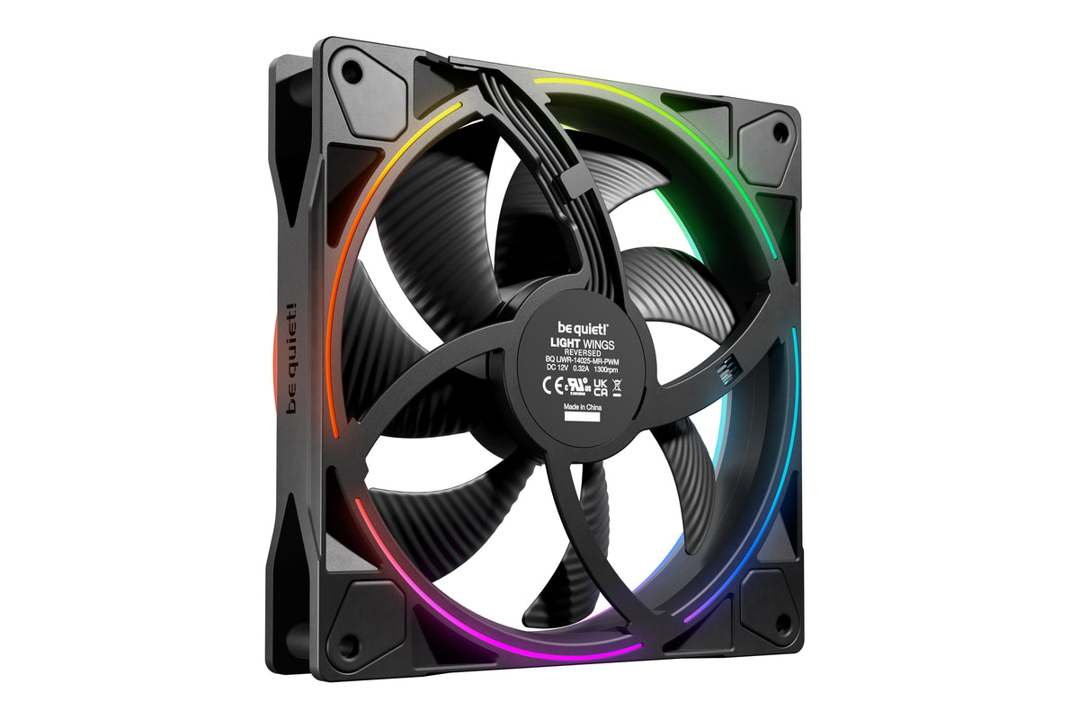 be quiet! Light Wings 140 mm PWM Reverse Black Computergehäuse Ventilator 14 cm Schwarz 1 Stück(e)