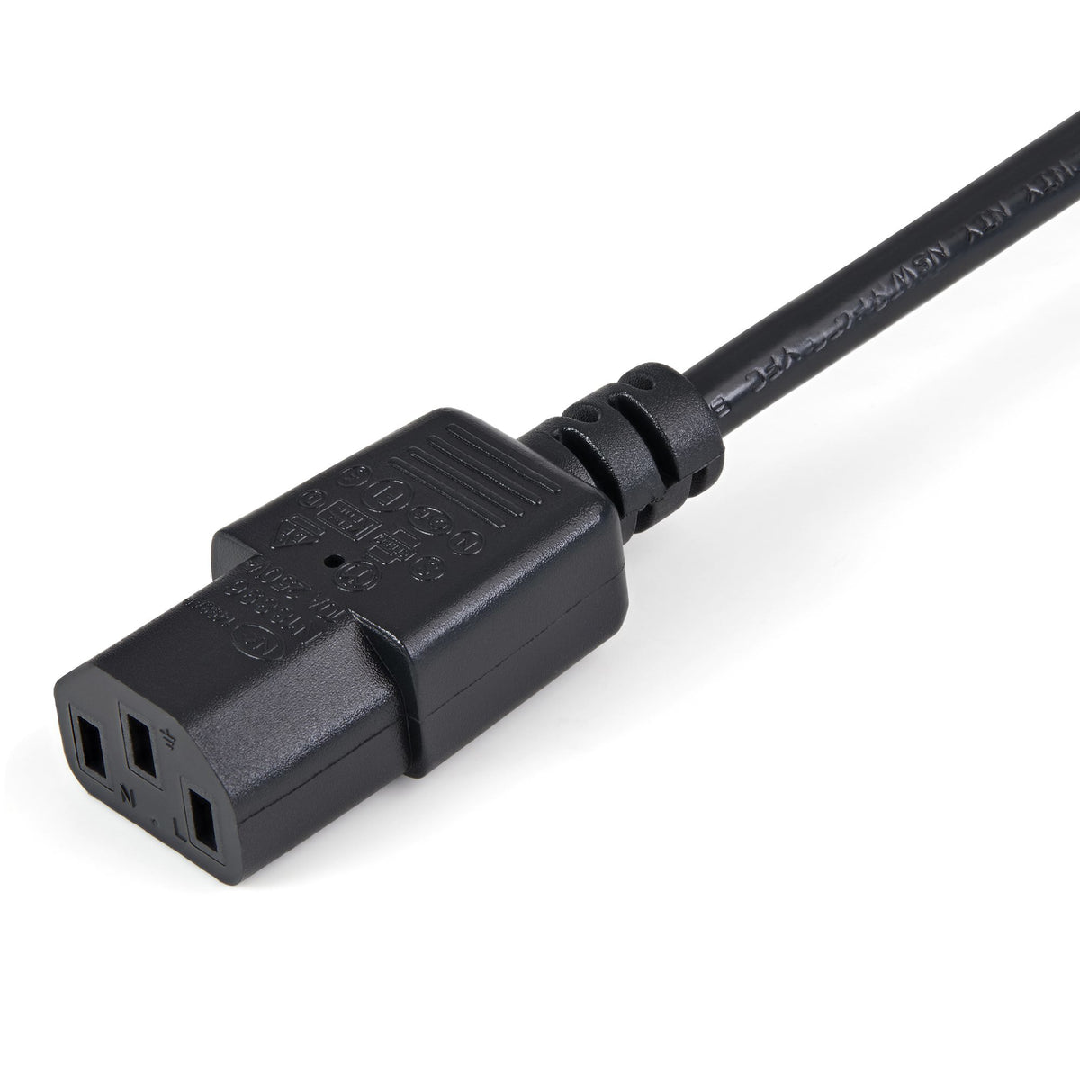 StarTech.com 1 m Stromkabel Verlängerung, C14 auf C13, 10A 125V, 18AWG, Stromkabel Verlängerung für Computer, IEC-320-C14 auf IEC-320-C13 AC Netzteil Stromkabel Verlängerung, UL gelistet