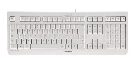 CHERRY KC 1000 Tastatur Universal USB Spanisch Grau