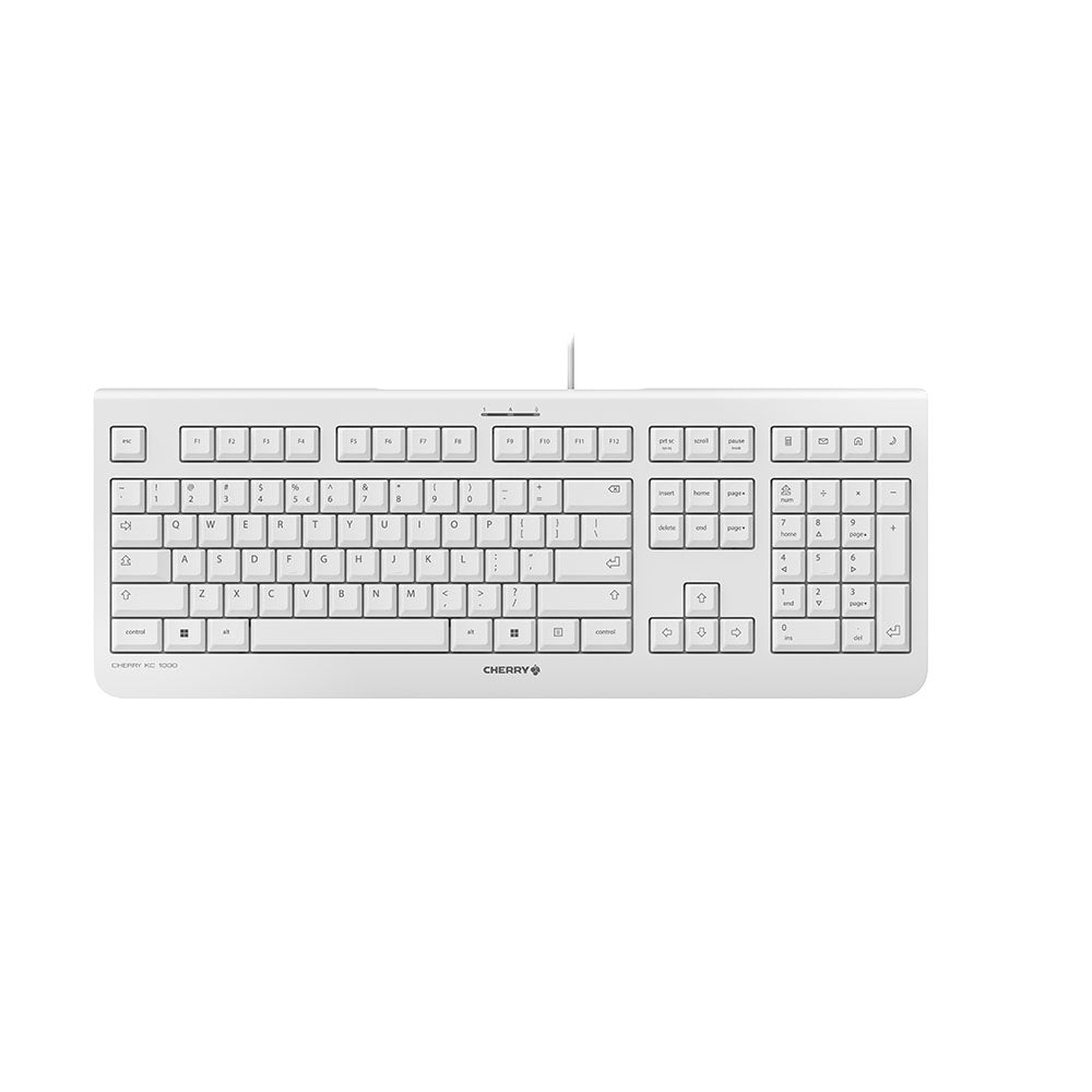 CHERRY KC 1000 Tastatur Universal USB QWERTY US Englisch Grau