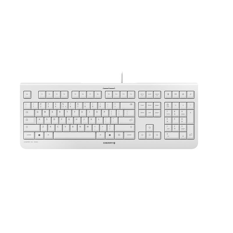 CHERRY KC 1000 Tastatur Universal USB QWERTY US Englisch Grau