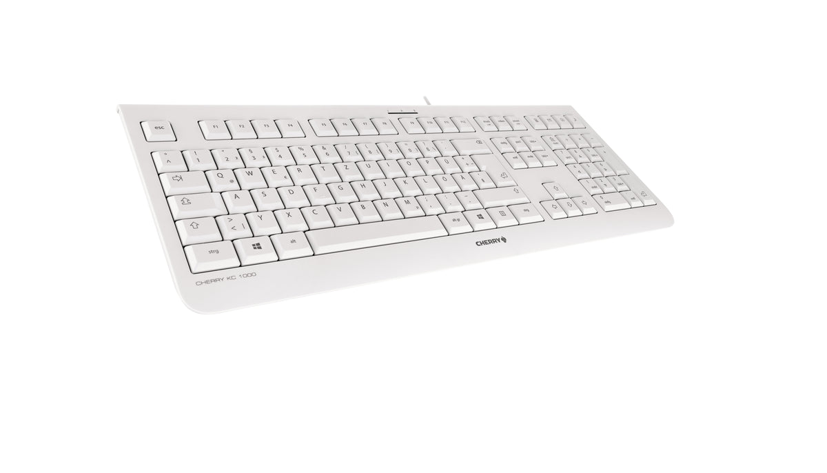 CHERRY KC 1000 Tastatur Universal USB QWERTY Nordisch Grau