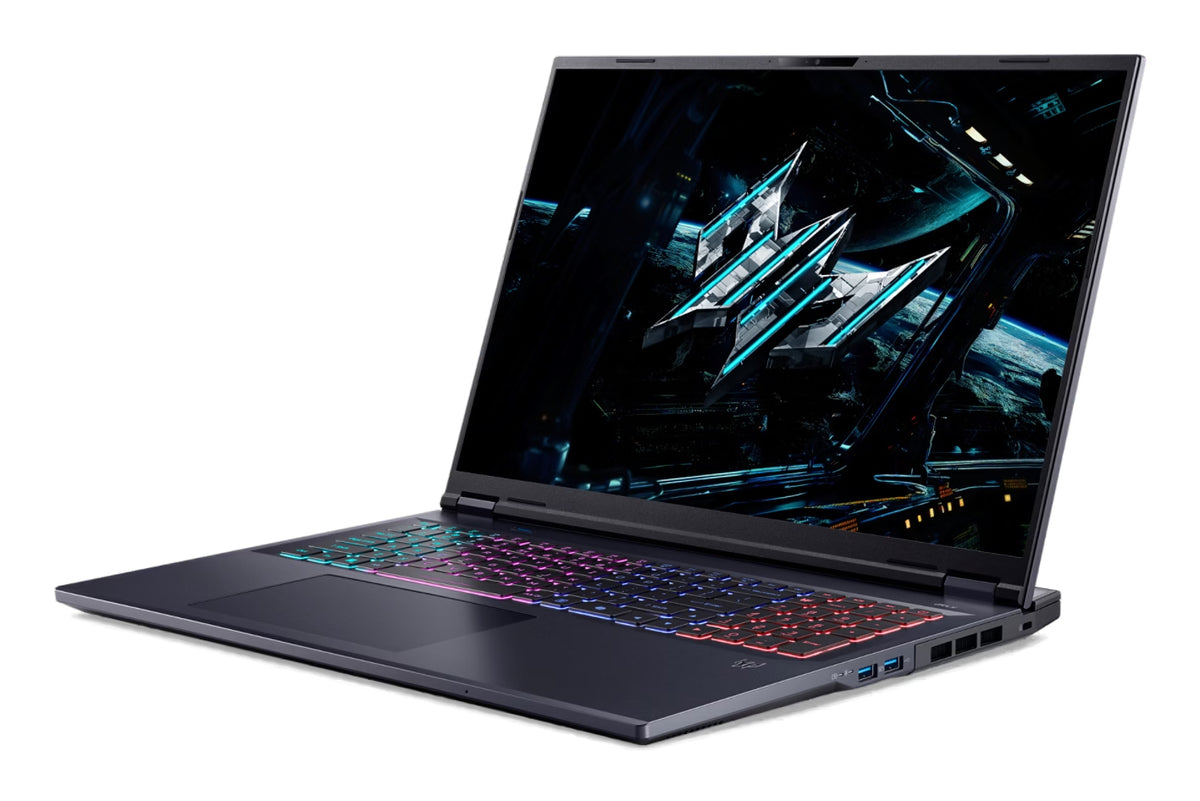 Acer Predator PHN18-72-94HW Intel Core Ultra 9 275HX Laptop 45,7 cm (18") WQXGA 64 GB DDR5-SDRAM 2 TB SSD NVIDIA GeForce RTX 5070 Ti Wi-Fi 6E (802.11ax) Windows 11 Home Deutsch Schwarz