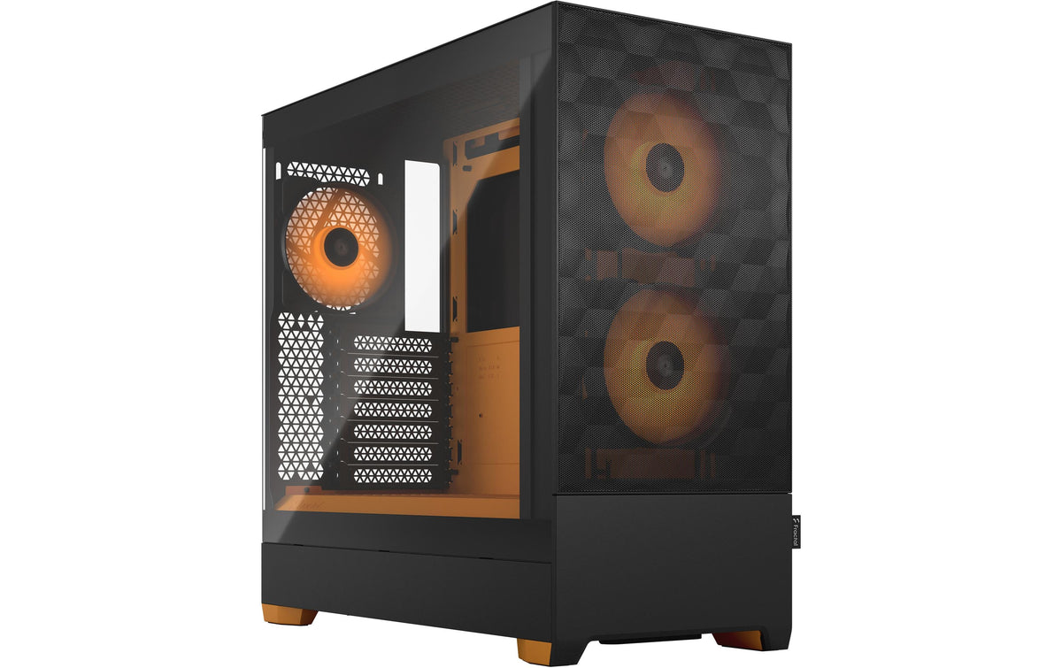 Fractal Design Pop Air ATX Mid Tower Orange / Black Tempered Glass Side Panel