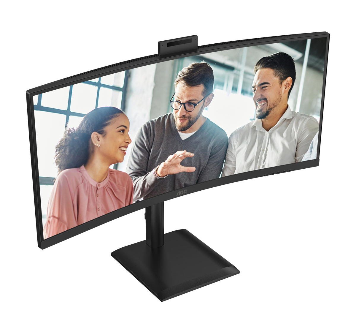 AOC CU34E4CW/75 Computerbildschirm 86,4 cm (34") 3440 x 1440 Pixel Schwarz
