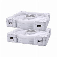 Thermaltake SWAFAN EX14 140mm White RGB 81.6 CFM 3-Pack