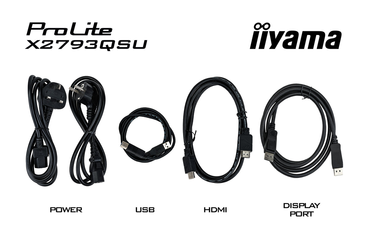 iiyama ProLite X2793QSU-B1 Computerbildschirm 68,6 cm (27") 2560 x 1440 Pixel Quad HD LED Schwarz