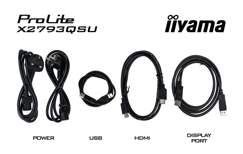 iiyama ProLite X2793QSU-B1 Computerbildschirm 68,6 cm (27") 2560 x 1440 Pixel Quad HD LED Schwarz