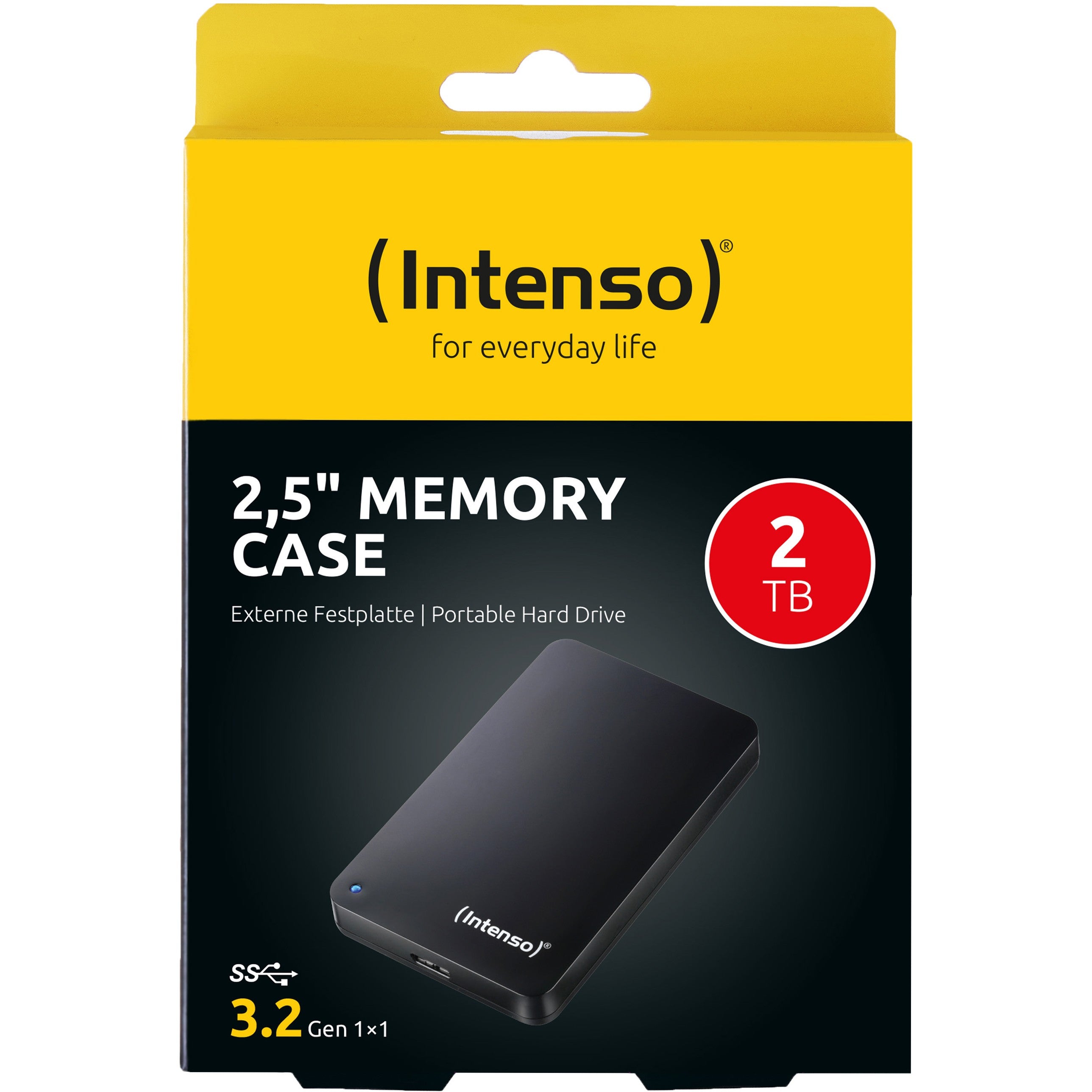 2.5 2TB Intenso Memory Case USB 3.0 black