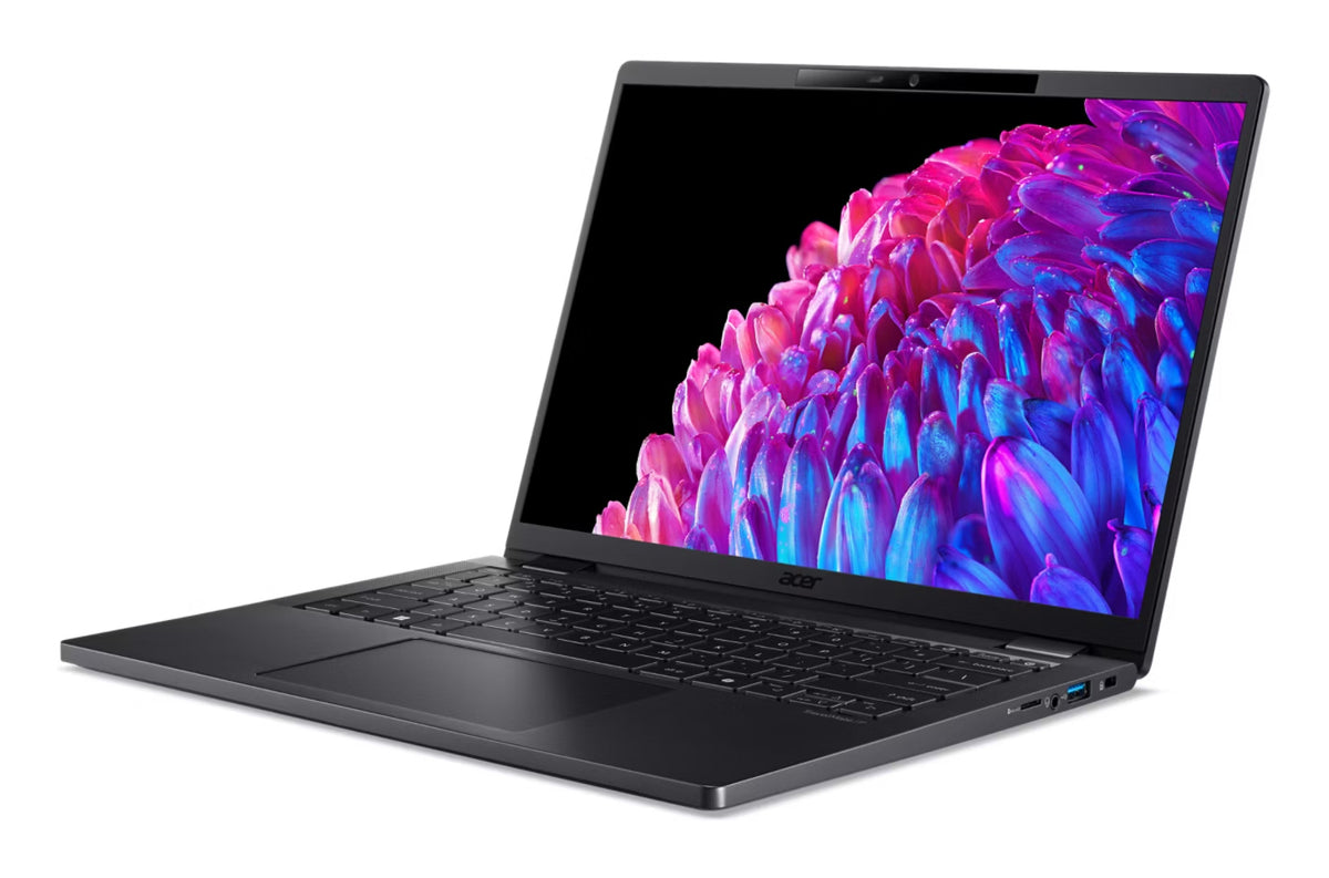 Acer TravelMate P6 TMP614-73-TCO-77Y6 Intel Core Ultra 7 155H Laptop 35,6 cm (14") WUXGA 32 GB LPDDR5x-SDRAM 1 TB SSD Wi-Fi 7 (802.11be) Windows 11 Pro Schwarz