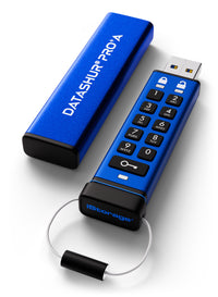 iStorage datAshur PRO+A USB-Stick 32 GB USB Typ-A 3.2 Gen 1 (3.1 Gen 1) Blau