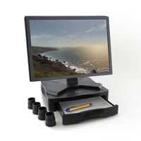 Supporto per monitor ACT con un cassetto, regolabile in altezza