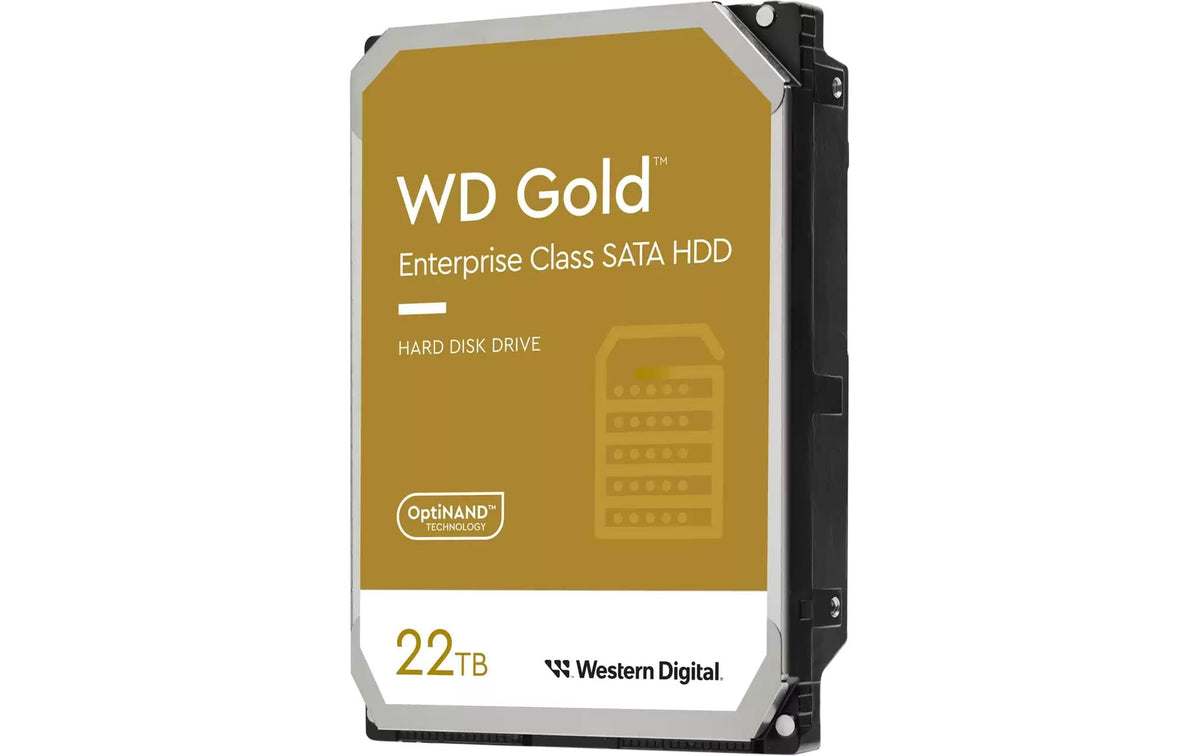 Western Digital Gold 22 TB HDD 7200RPM 3.5" SATA 6.0 Gb/s Internal
