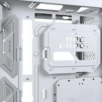 ASUS ROG CRONOX GR801 CURVE TG ARGB WHITE Midi Tower Weiß