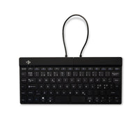 R-Go Tools Ergonomische Tastatur R-Go Split Break mit Pausensoftware, geteilte Tastatur, QWERTY (NORDIC), kabellos, schwarz