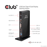 CLUB3D USB Gen1 Type A Dual Display Docking Station