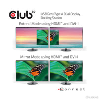 CLUB3D USB Gen1 Type A Dual Display Docking Station