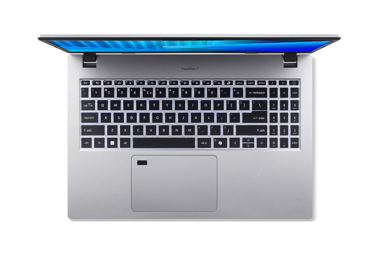 Acer TravelMate P2 TMP215-55-G2-TCO-536X Intel Core Ultra 5 225U Laptop 39,6 cm (15.6") Full HD 16 GB DDR5-SDRAM 512 GB SSD Wi-Fi 7 (802.11be) Windows 11 Pro Silber