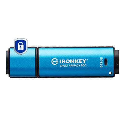 Kingston Technology IronKey 512GB USB-C Vault Privacy 50C AES-256 verschlüsselter, FIPS 197
