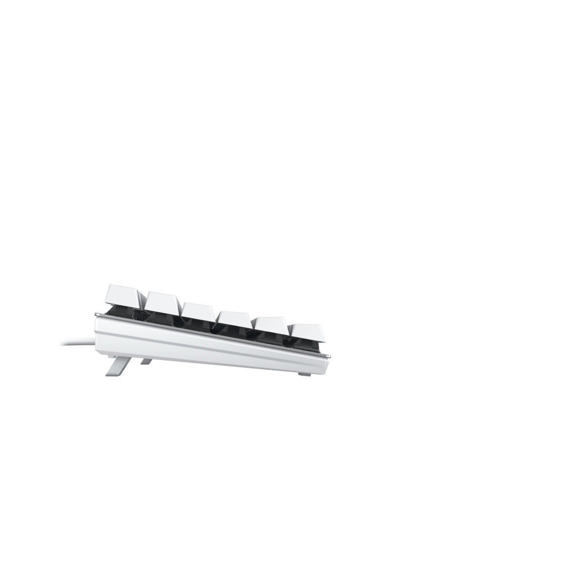 CHERRY KC 200 MX Tastatur Universal USB QWERTZ Deutsch Silber, Weiß