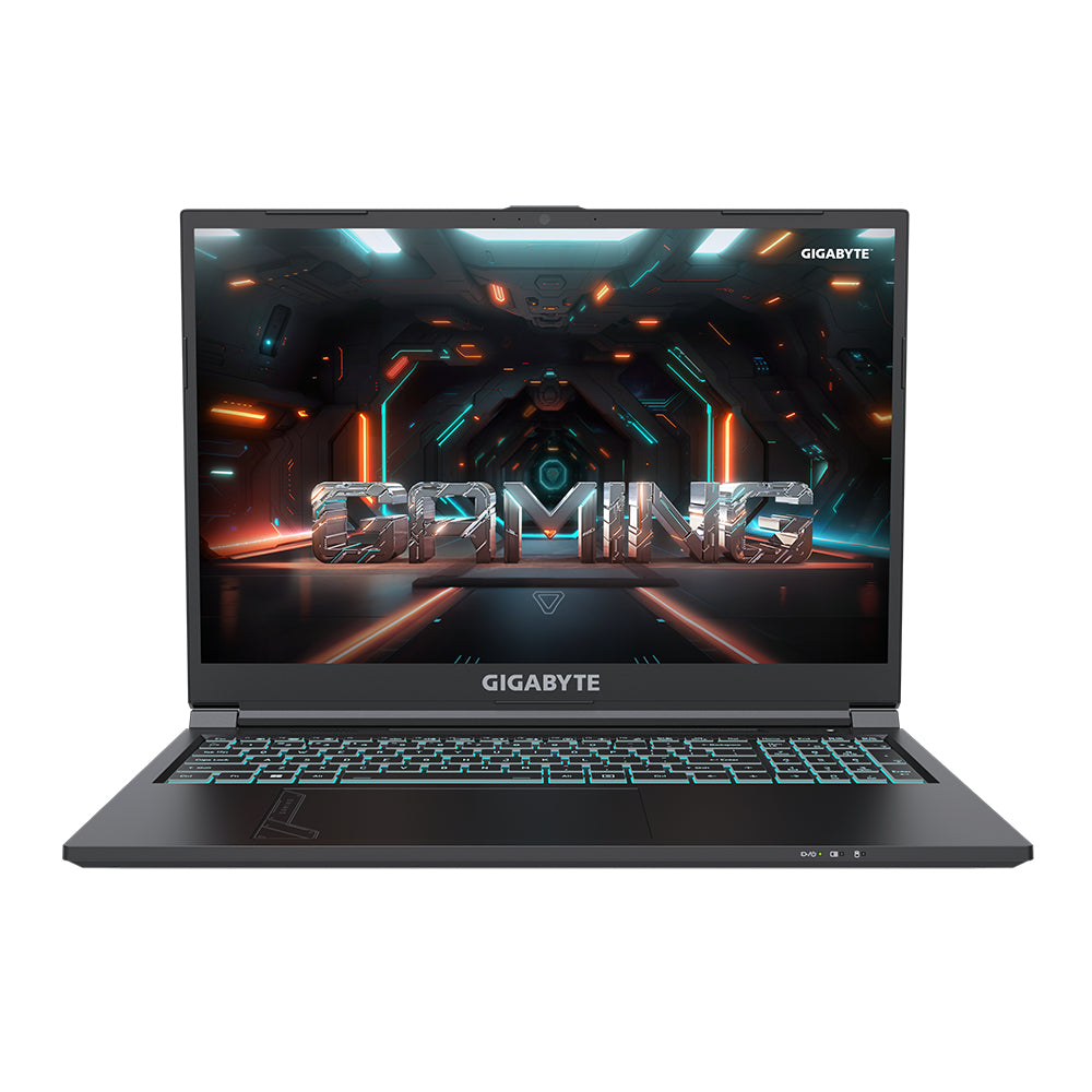 GIGABYTE G6 MF-H2DE854KH laptop Intel® Core™ i7 i7-13620H 40,6 cm (16") Full HD+ 16 GB DDR5-SDRAM 1 TB SSD NVIDIA GeForce RTX 4050 Wi-Fi 6E (802.11ax) Windows 11 Home Schwarz