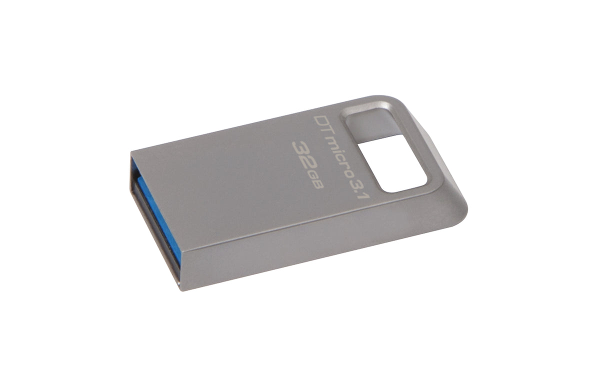 Kingston Technology DataTraveler Micro 3.1 32GB USB-Stick USB Typ-A 3.2 Gen 1 (3.1 Gen 1) Metallisch