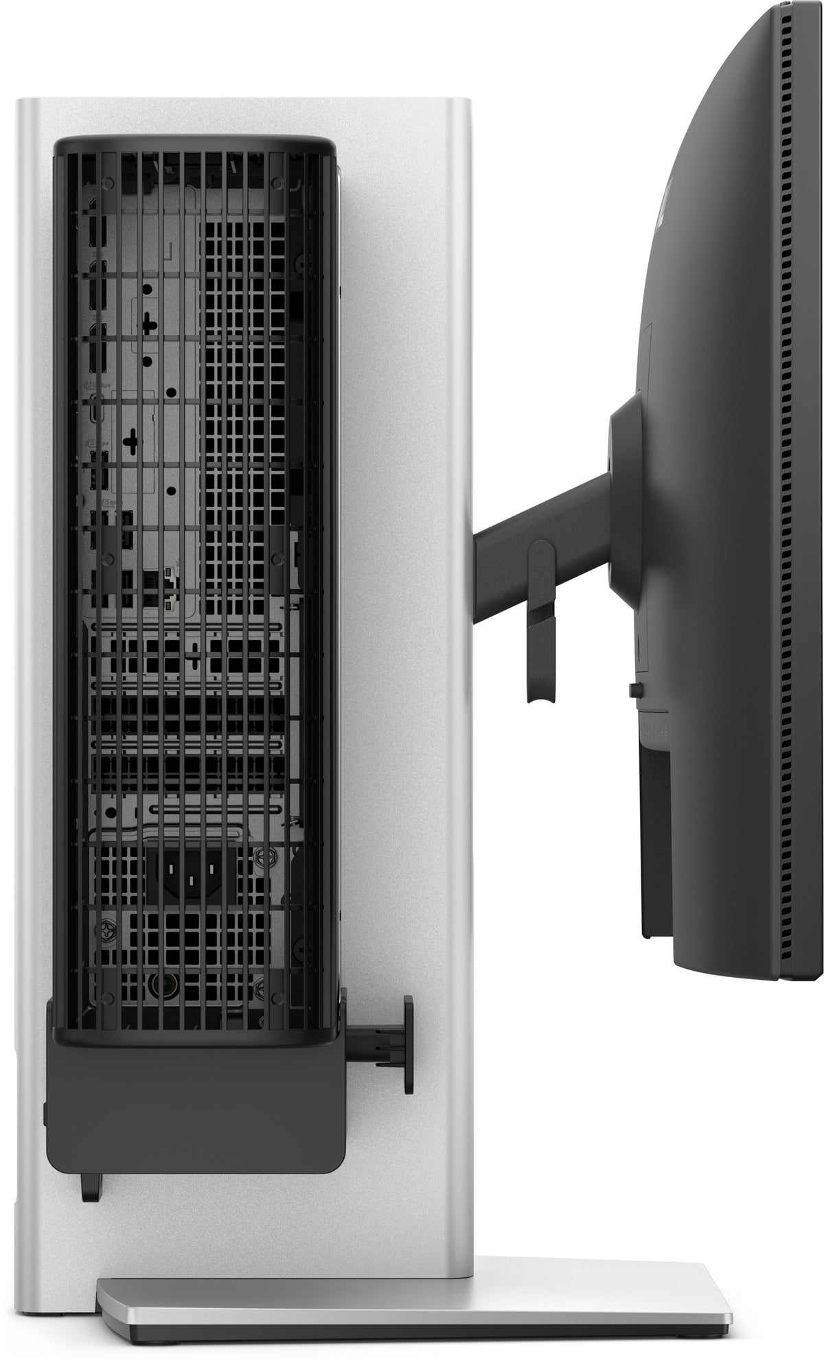 DELL Pro Slim OSS25 68,6 cm (27") Tisch/Bank Schwarz, Silber