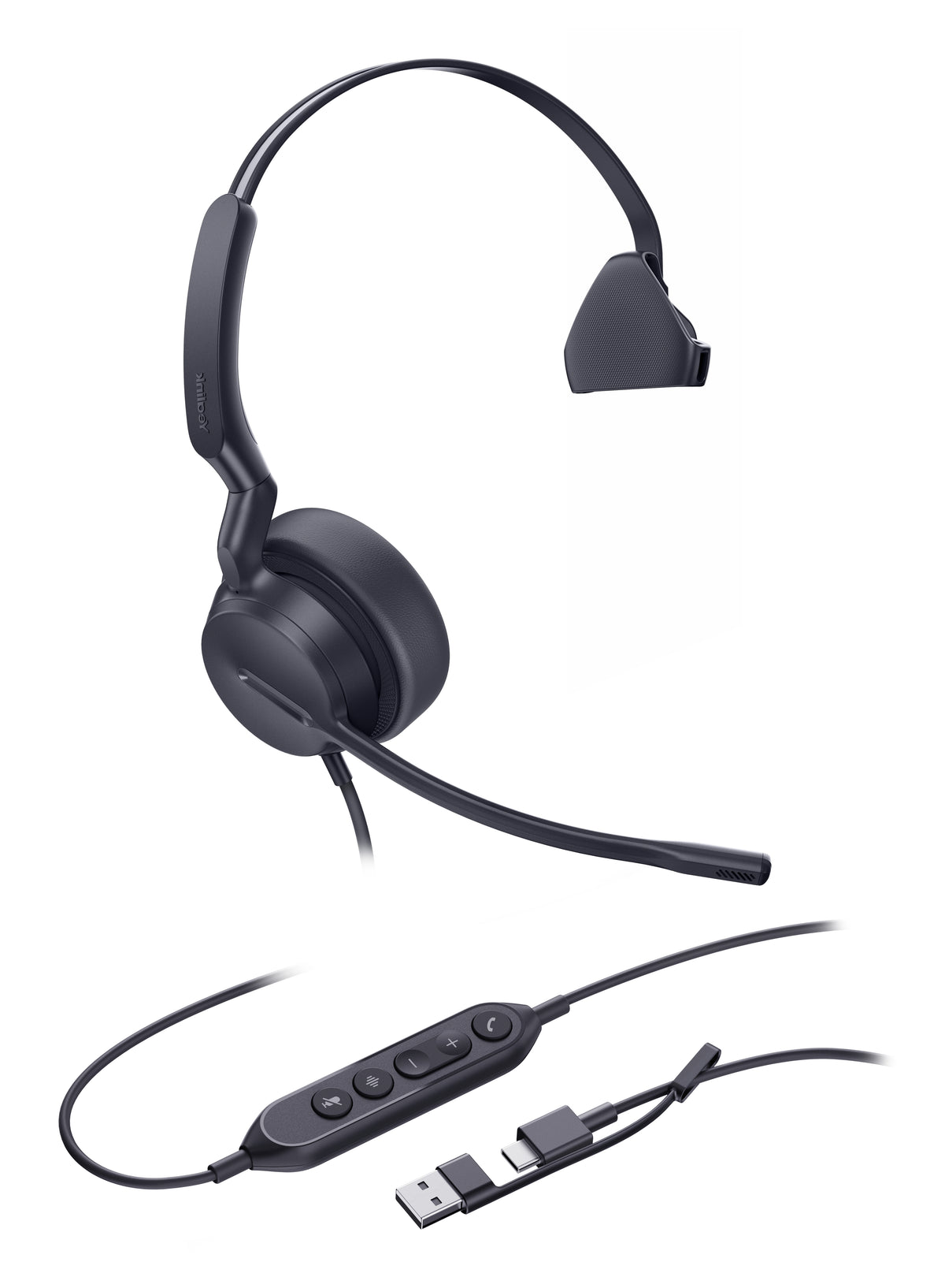 Yealink Mono-UC-Headset mit USB-C/A-Anschluss