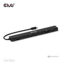 CLUB3D CSV-2550 laptop-dockingstation & portreplikator Kabelgebunden USB Typ-C Schwarz
