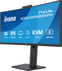 iiyama ProLite XCB3492WQSNPH Computerbildschirm 86,4 cm (34") 3440 x 1440 Pixel UltraWide Quad HD LED Schwarz