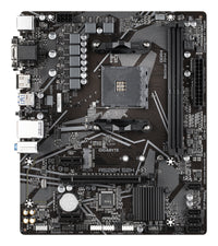 GIGABYTE A520M S2H Mainboard - Unterstützt AMD Ryzen 5000 Serie AM4 CPUs, 4+3 Phasen reines digitales VRM, bis zu 5100MHz DDR4 (OC), PCIe 3.0 x4 M.2, GbE LAN, USB 3.2 Gen 1