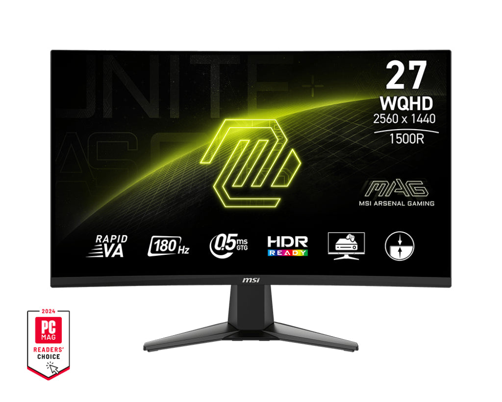 MSI MAG 27CQ6FDE Computerbildschirm 68,6 cm (27") 2560 x 1440 Pixel Wide Quad HD LED Schwarz
