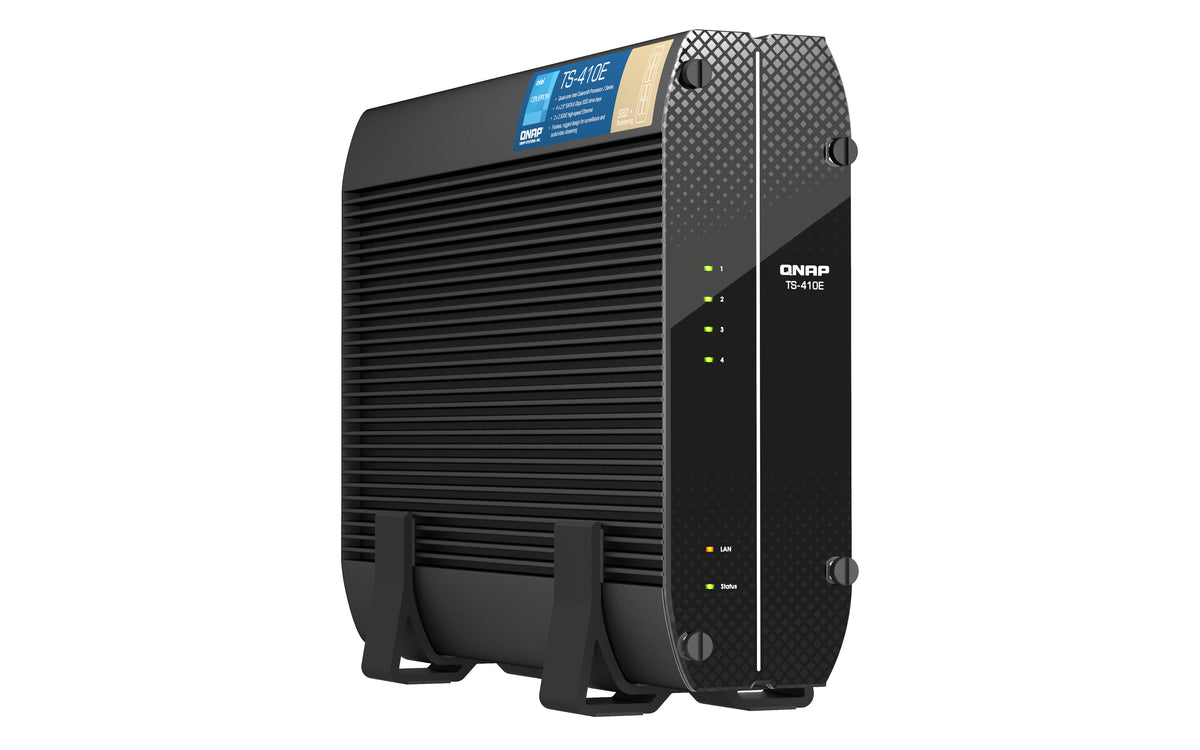QNAP TS-410E NAS Tower Intel® Celeron® J6412 8 GB 0 TB QNAP QTS Schwarz