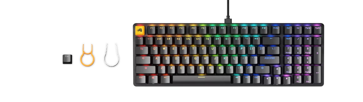 Clavier Glorious Gaming GMMK 2 USB US Anglais Noir